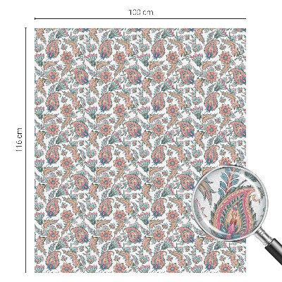 Ochranná fólia na sklo vitráž Kvetinová elegancia