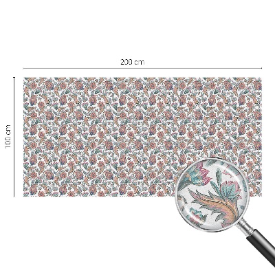 Ochranná fólia na sklo vitráž Kvetinová elegancia