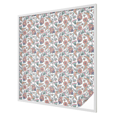 Ochranná fólia na sklo vitráž Kvetinová elegancia