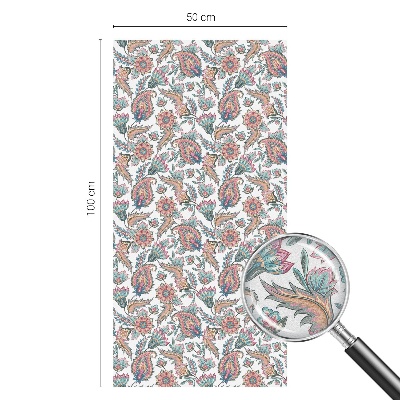 Ochranná fólia na sklo vitráž Kvetinová elegancia