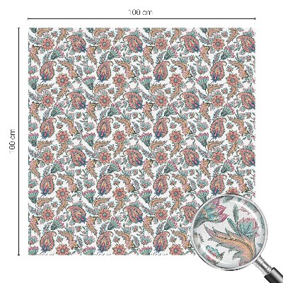 Ochranná fólia na sklo vitráž Kvetinová elegancia