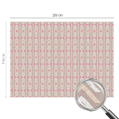 Samolepiaca fólia na sklo vitrážová Etnické kosoštvorce