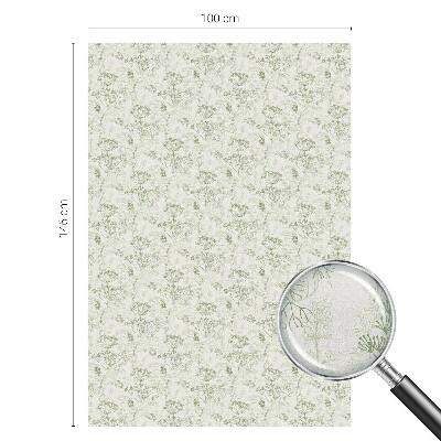 Matná fólia na okno vitráž Botanický vzor