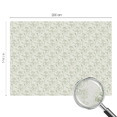 Matná fólia na okno vitráž Botanický vzor