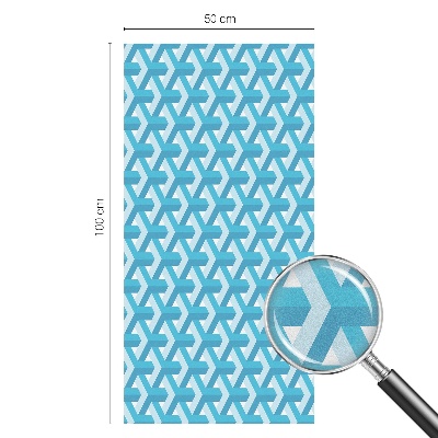 Ochranná fólia na sklo vitráž Geometrické kocky