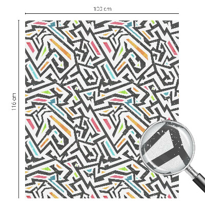 Samolepiaca fólia na sklo vitrážová Abstraktná geometria