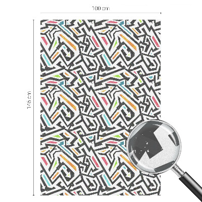 Samolepiaca fólia na sklo vitrážová Abstraktná geometria