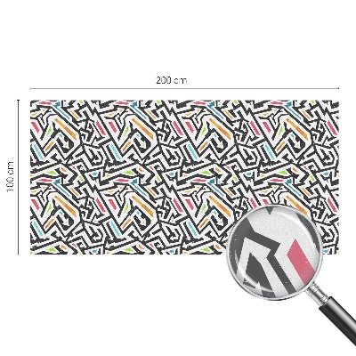 Samolepiaca fólia na sklo vitrážová Abstraktná geometria