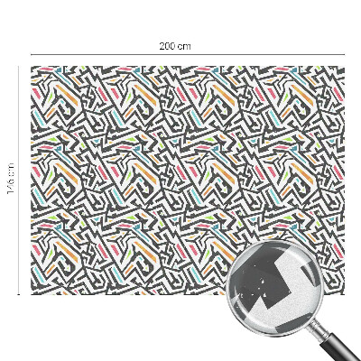 Samolepiaca fólia na sklo vitrážová Abstraktná geometria