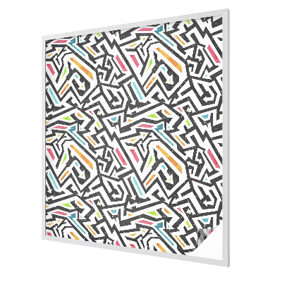 Samolepiaca fólia na sklo vitrážová Abstraktná geometria