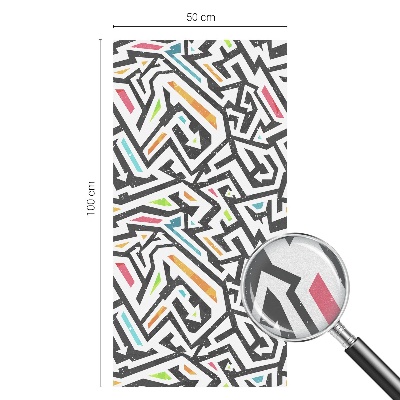 Samolepiaca fólia na sklo vitrážová Abstraktná geometria