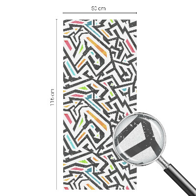 Samolepiaca fólia na sklo vitrážová Abstraktná geometria