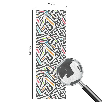 Samolepiaca fólia na sklo vitrážová Abstraktná geometria