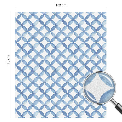 Matná fólia na okno vitráž Geometrické kvety