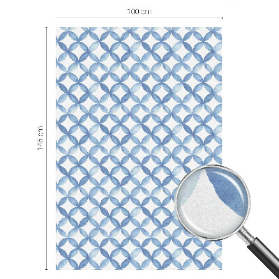 Matná fólia na okno vitráž Geometrické kvety