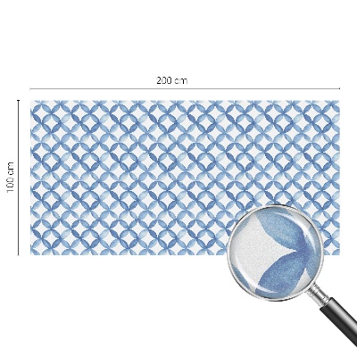 Matná fólia na okno vitráž Geometrické kvety