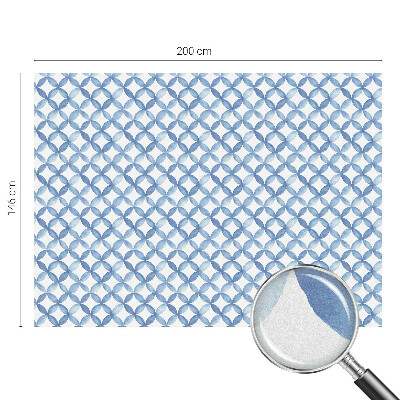 Matná fólia na okno vitráž Geometrické kvety