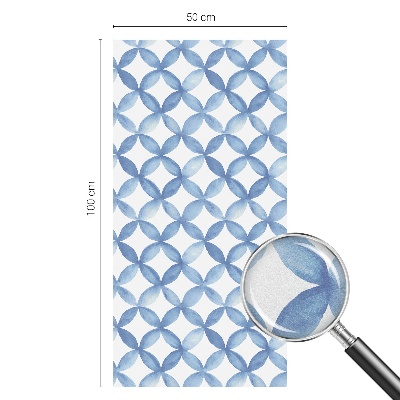 Matná fólia na okno vitráž Geometrické kvety