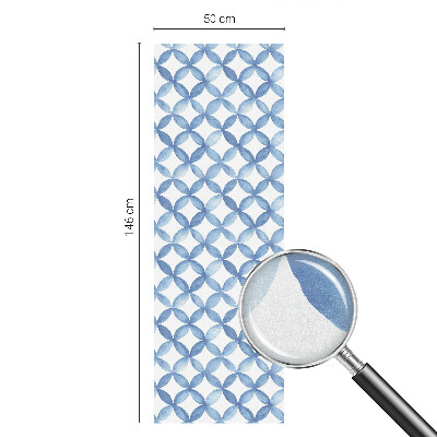Matná fólia na okno vitráž Geometrické kvety