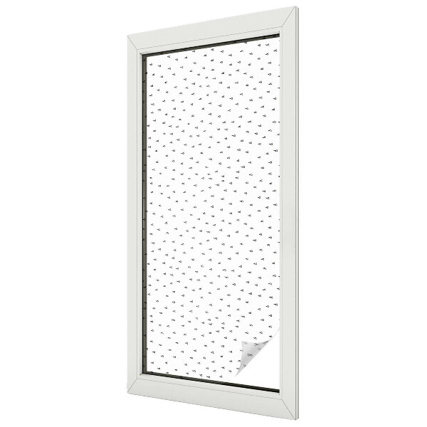 Nepriehľadná fólia na okno Geometrické trojuholníky