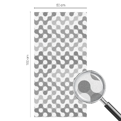 Nepriehľadná fólia na okno Geometria vĺn