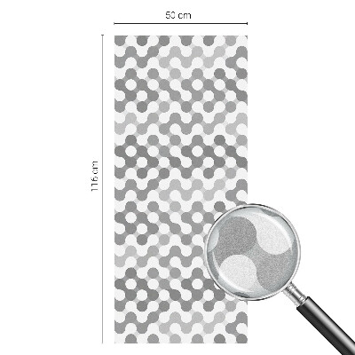 Nepriehľadná fólia na okno Geometria vĺn