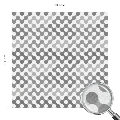 Nepriehľadná fólia na okno Geometria vĺn