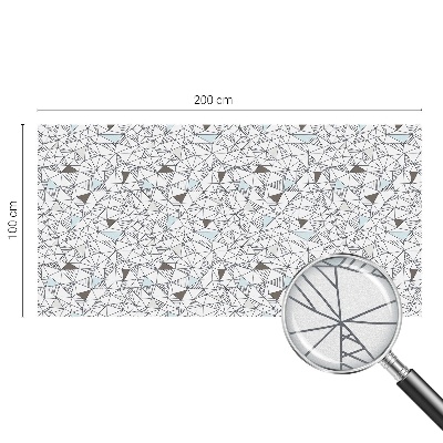 Ochranná fólia na sklo vitráž Abstraktné tvary