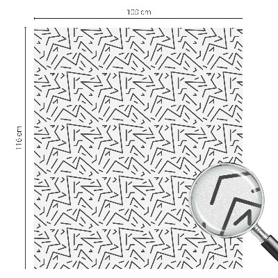 Samolepiaca fólia na sklo vitrážová Abstraktné cikcaky