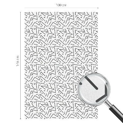 Samolepiaca fólia na sklo vitrážová Abstraktné cikcaky