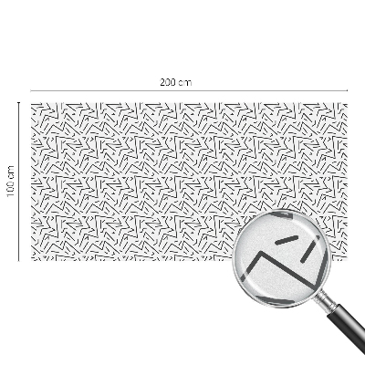 Samolepiaca fólia na sklo vitrážová Abstraktné cikcaky