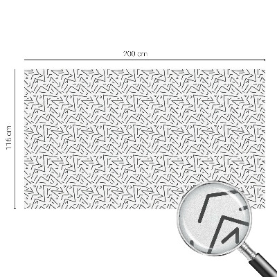 Samolepiaca fólia na sklo vitrážová Abstraktné cikcaky