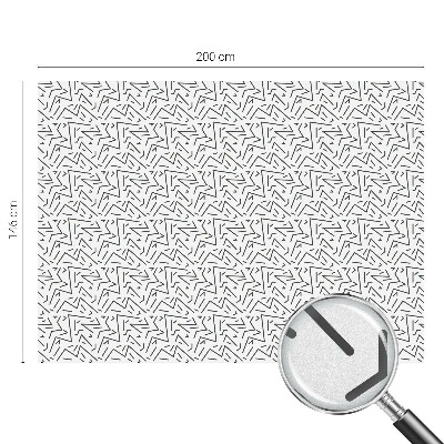 Samolepiaca fólia na sklo vitrážová Abstraktné cikcaky