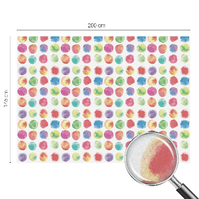 Matná fólia na okno vitráž Farebné kruhy