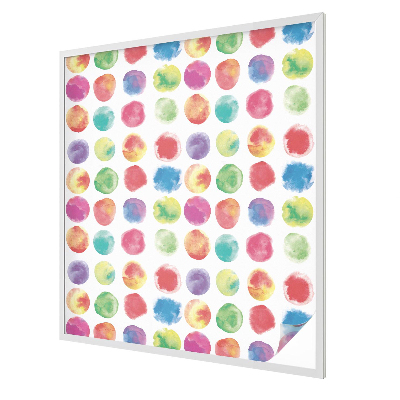 Matná fólia na okno vitráž Farebné kruhy