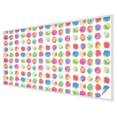 Matná fólia na okno vitráž Farebné kruhy