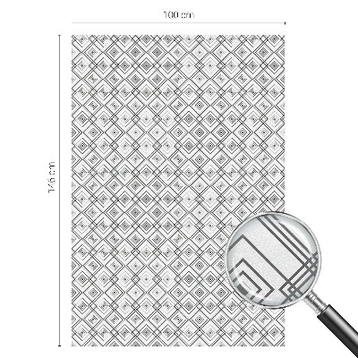 Ochranná fólia na sklo vitráž Kosoštvorcová harmónia