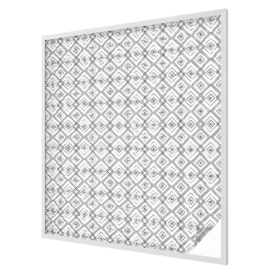 Ochranná fólia na sklo vitráž Kosoštvorcová harmónia