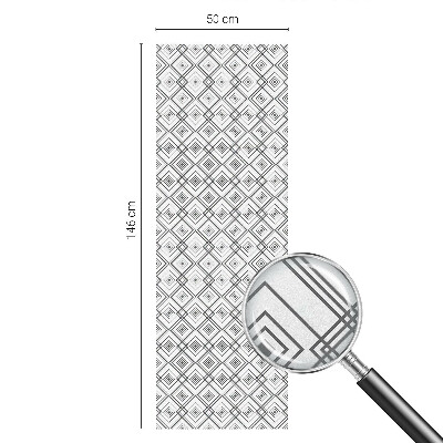 Ochranná fólia na sklo vitráž Kosoštvorcová harmónia