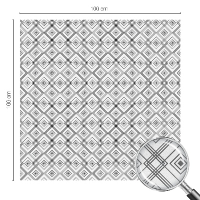 Ochranná fólia na sklo vitráž Kosoštvorcová harmónia