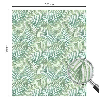 Samolepiaca fólia na sklo vitrážová Zelená papraď