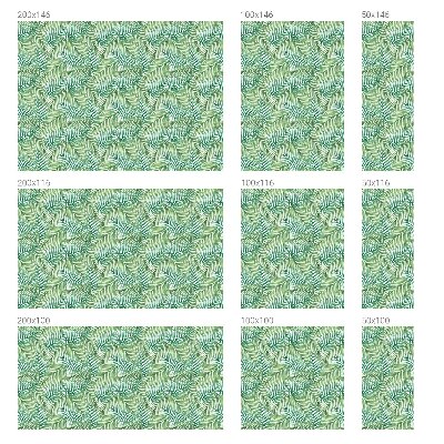 Samolepiaca fólia na sklo vitrážová Zelená papraď