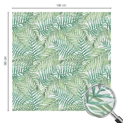 Samolepiaca fólia na sklo vitrážová Zelená papraď