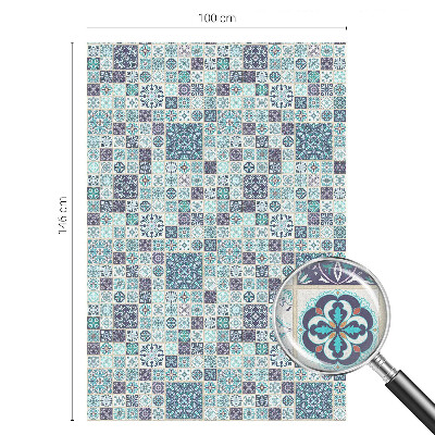 Nepriehľadná fólia na okno Kvetinové dlaždice