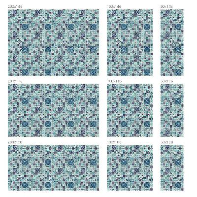 Nepriehľadná fólia na okno Kvetinové dlaždice