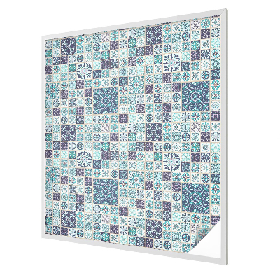 Nepriehľadná fólia na okno Kvetinové dlaždice