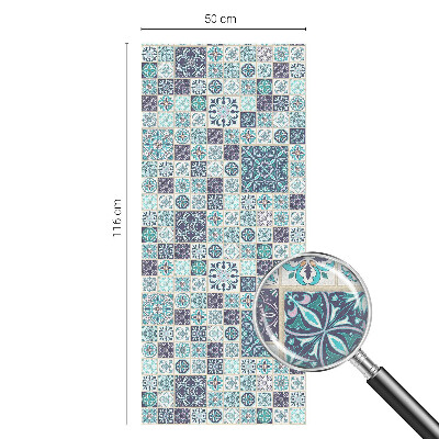 Nepriehľadná fólia na okno Kvetinové dlaždice