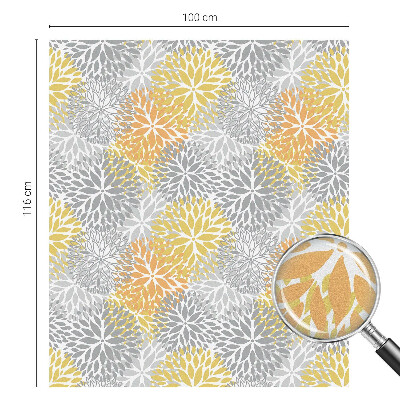 Matná fólia na okno vitráž Farebné kvety