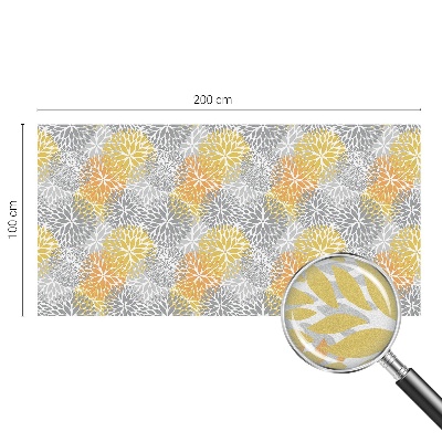 Matná fólia na okno vitráž Farebné kvety