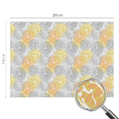 Matná fólia na okno vitráž Farebné kvety